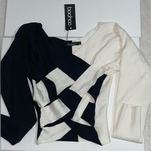 Black and white sweater